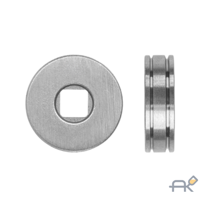 Ролик подающий ф 25/7 мм. шир. 7.5 мм. проволока ф 0.8-1.0 мм (V-тип) (для твердой проволоки: омедненная. полированная. нержавеющая) (SOLARIS) (WA-2431)